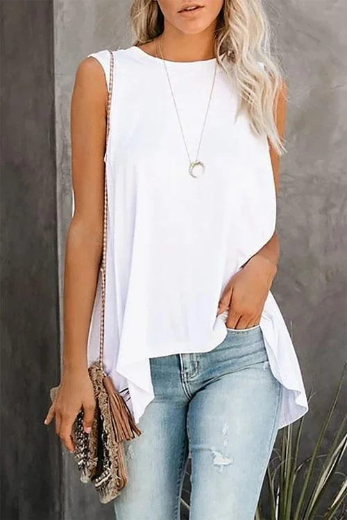 Basic Solid Top T-shirt