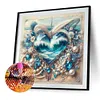 Blue Heart- Round AB Drills Diamond Painting(35x35cm)