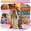 Coast Black Prayer Lady Special Shaped 5D DIY Partial Drill Diamond Painting Kits for Adults Beginners Home Decor Diamond Dots Paintings Diamond Art Kit 11.81x15.75inch