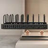 Kitchen Pots Pans Organizer with 8 Adjustable Dividers Sliding Dish Drying Shelf