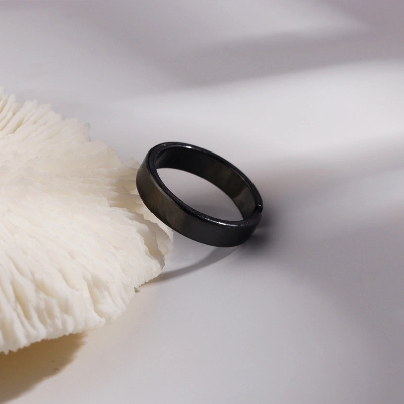 Casual Streetwear Geometric Copper Plating Men’s Open Rings