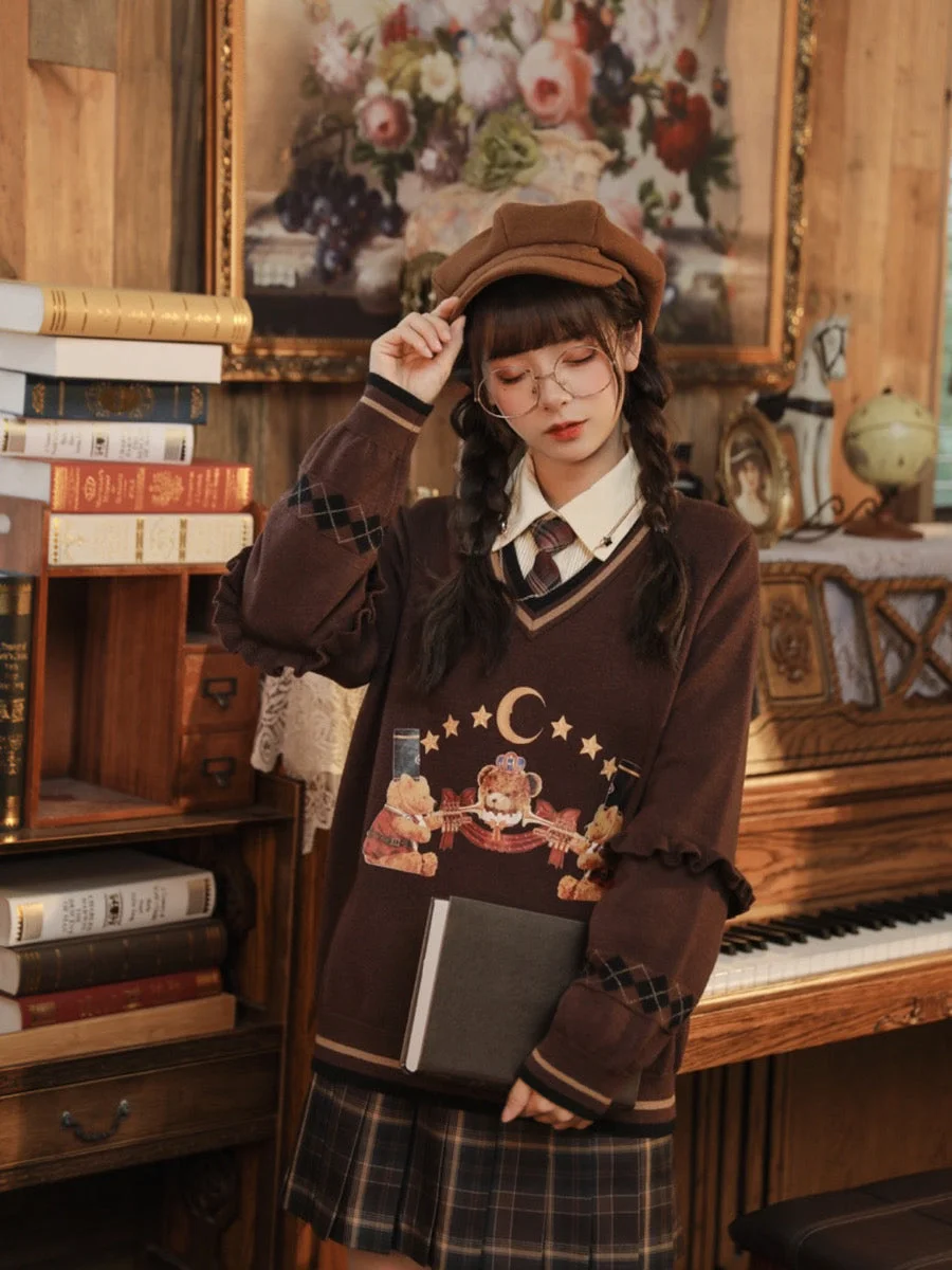 Royal Bear Kawaii Kniited Sweater BE741