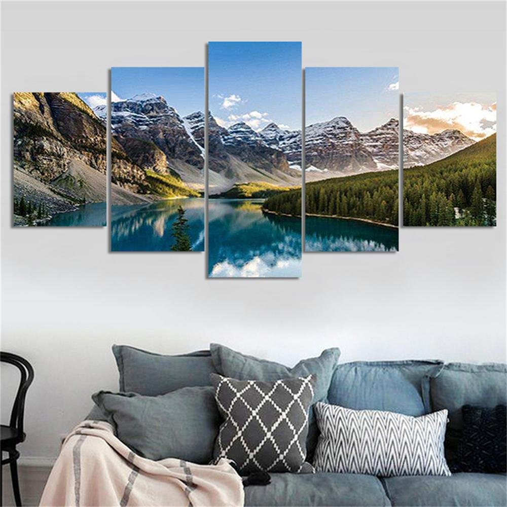 Beautiful Lake Scenery | Full Round Diamond Painting Kits