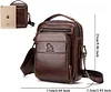 BAIGIO Leder Umh&auml;ngetasche Herren Schultertasche Vintage M&auml;nner Tasche Crossbody Bag Herrentasche zum Umh&auml;ngen Ledertasche mit Abnehmbarem Gurt f&uuml;r Business Arbeit Reise