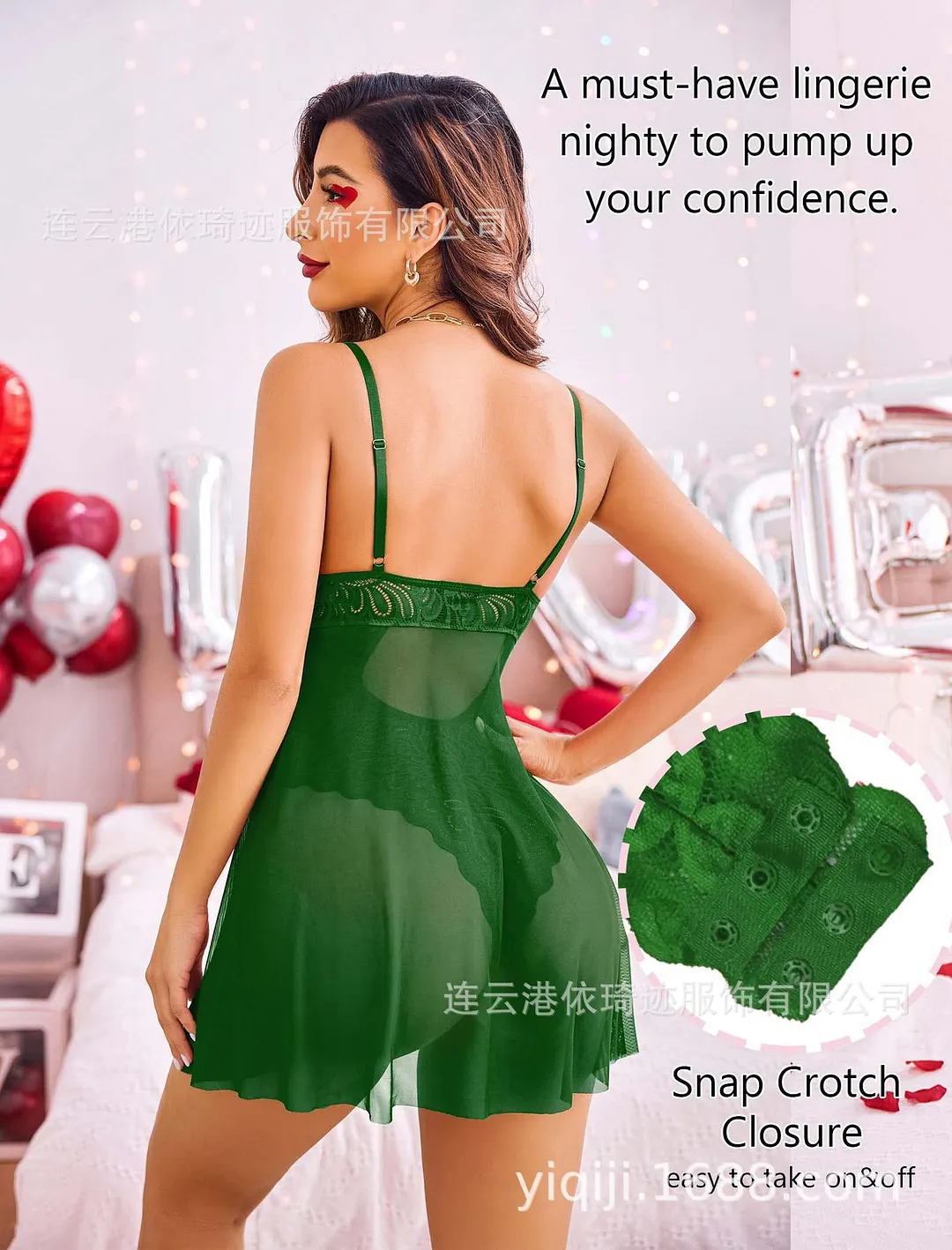 Churchf 2024 Fat MM Sexy Escarotic Sling Pajamas Large-Size Perspective-Back With Ajoint Woman