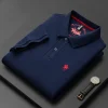 Men's Business Casual Embroidered Polo Shirt