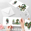 6PCS DIY Diamond Art Greeting Cards Christmas Elf Congratulations Cards & Gift