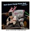 Beast Mecha Style Portable Charger 22.5w Fast Charging 8000mAh With Screen Display Trendy Play Power Bank Hand-Held Desktop Ornaments Cyberpunk
