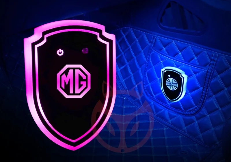 Car smart triangle window atmosphere modification lamp