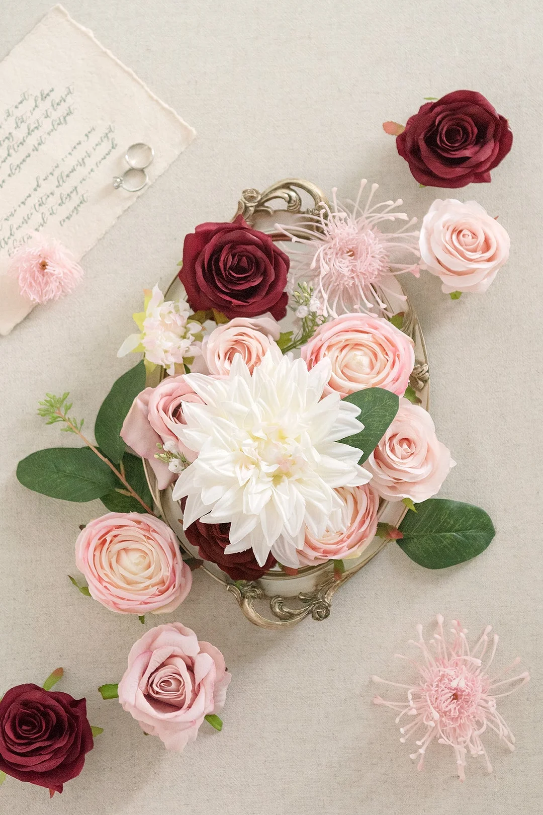 Silk Dahlia Designer Flower Boxes