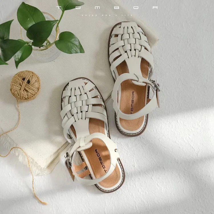 Fairy Tales Aesthetic Cottagecore Fashion Cowhide Leather Forest Shoes QueenFunky