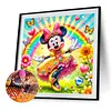 Diamond Painting -DIY Round Drill Rainbow Garden Minnie