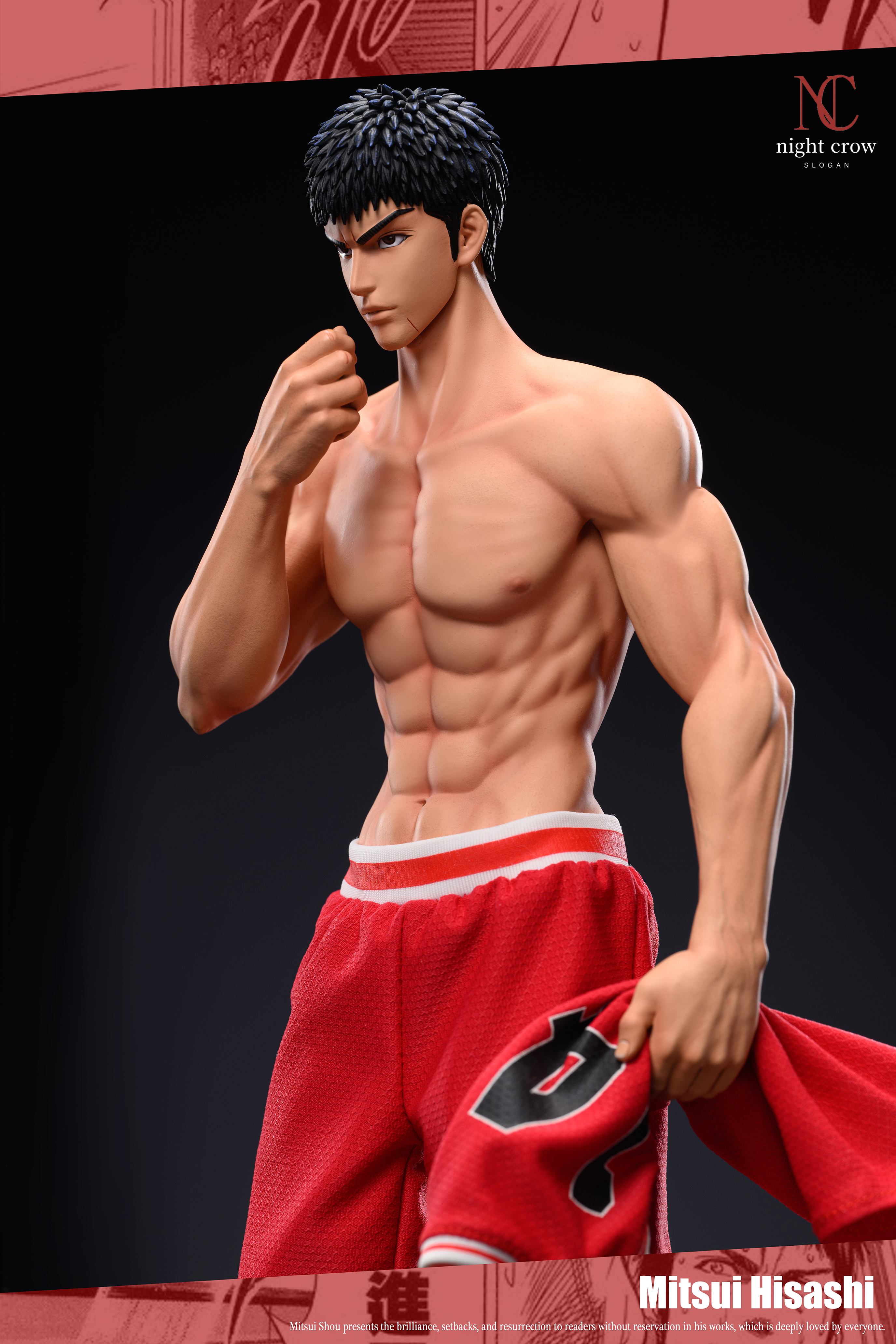 PRE-ORDER Night Crow Studio - Slam Dunk Hisashi Mitsui 1/6 Statue(GK) (Adult 18+)-