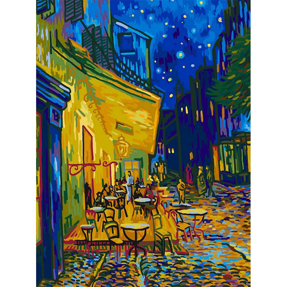 

40*50CM Paint By Numbers-Night Street, 501 Original