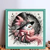 Christmas snowman-11CT Stamped/Counted Cross Stitch 40*40cm