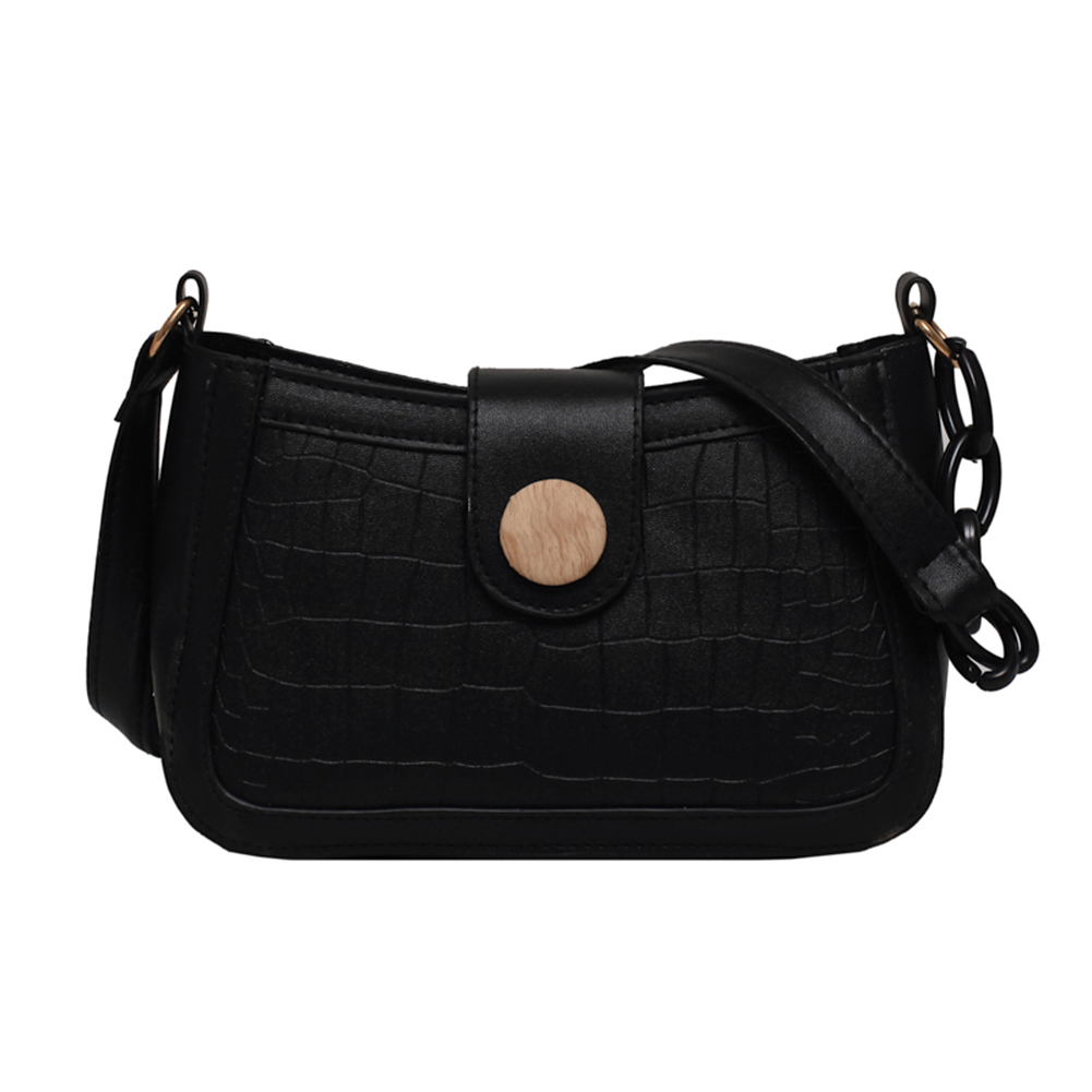 

Alligator PU Leather Women Handbags Chain Portable Solid Shoulder Tote Bag, Purple, 501 Original