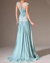 Women's Luminous Sequined Lace Chiffon Maxi Dress - 01