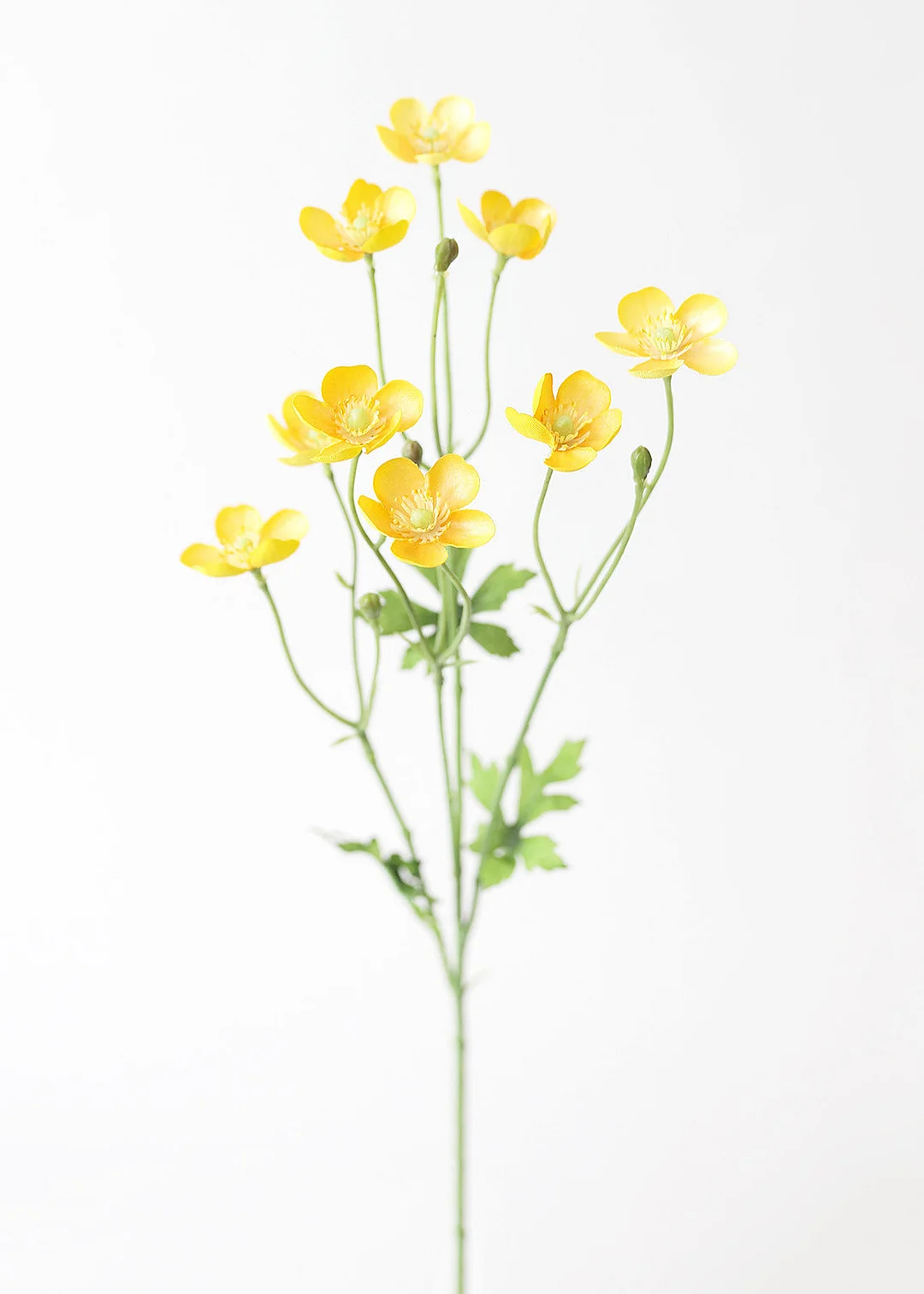 Artificial Buttercup Flowers in Yellow - 25"