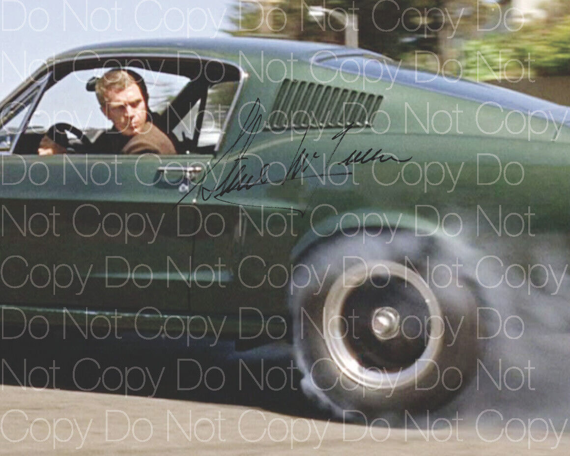 Steve McQueen Bullitt signed 8X10 Photo Poster painting picture poster wall art autograph RP