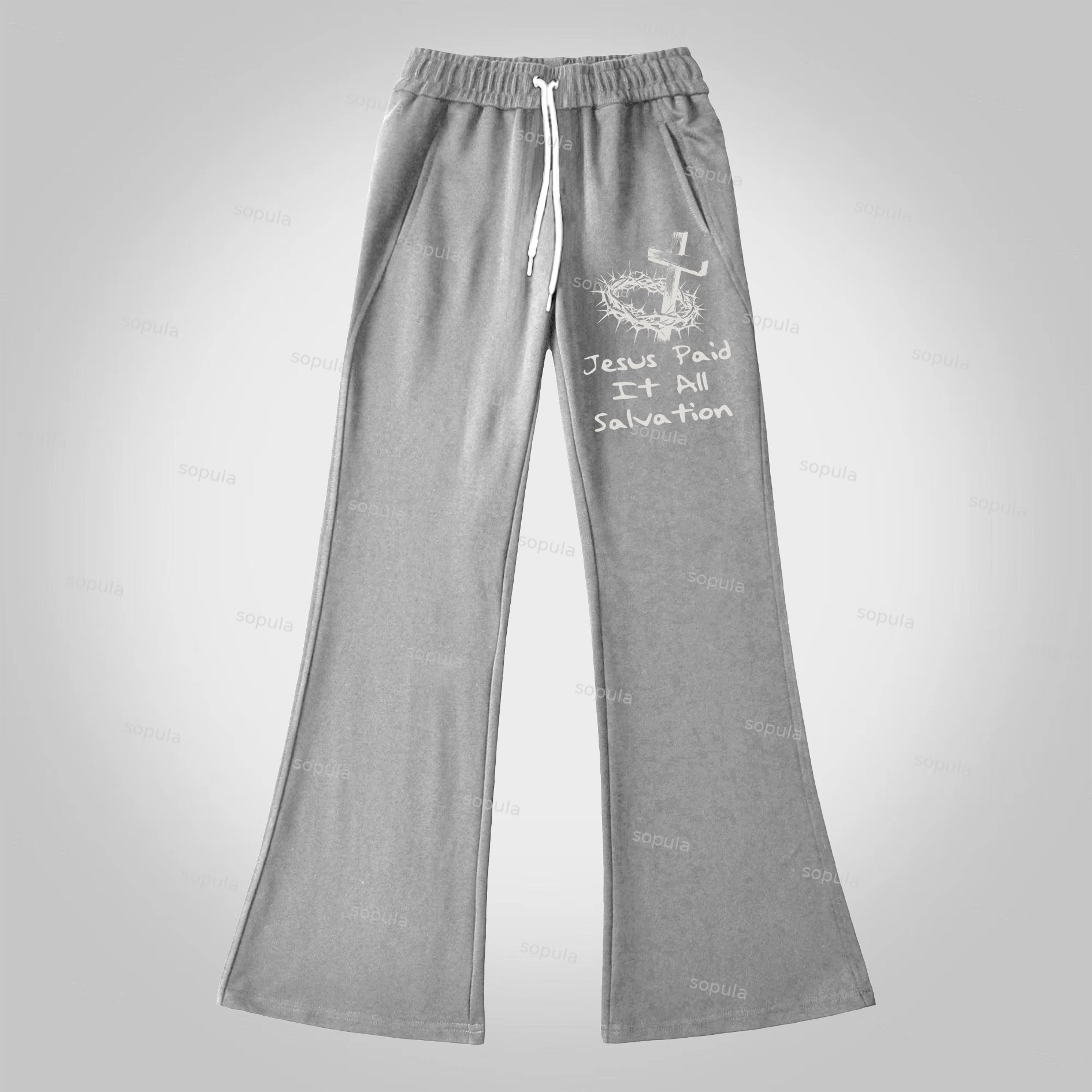 Sopula Jesus Paid It All Salvation Flared Sweatpants