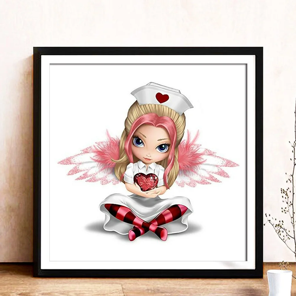 Full Round Diamond Painting 30*30cm - Big Eyes Doll