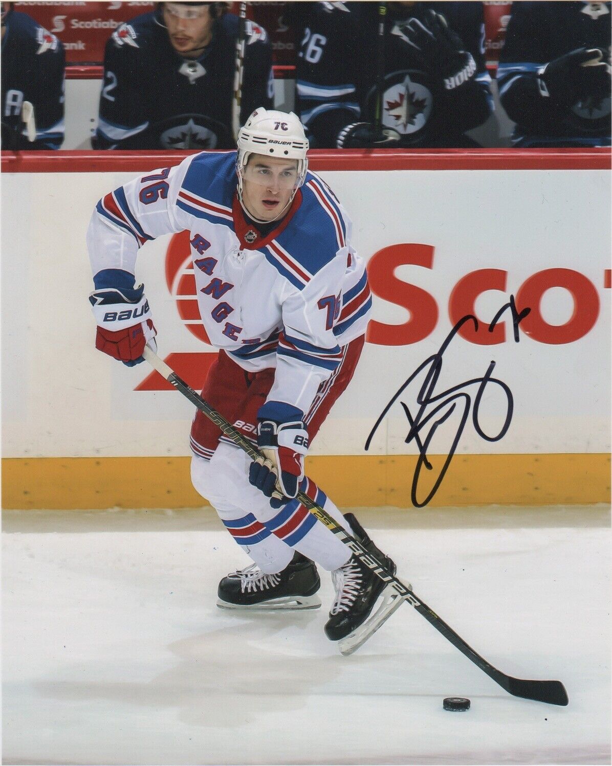 New York Rangers Brady Skjei Autographed Signed 8x10 NHL Photo Poster painting COA