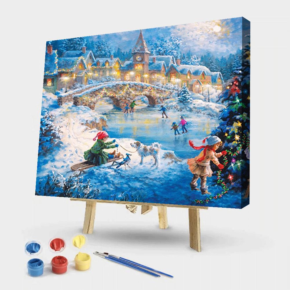 

50*40CM - Paint By Numbers - Christmas, 501 Original