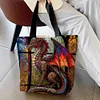 Colorful Dragon - 11CT DIY Stamped Cross Stitch Shopping Bag 40*40cm/15.75*15.75in