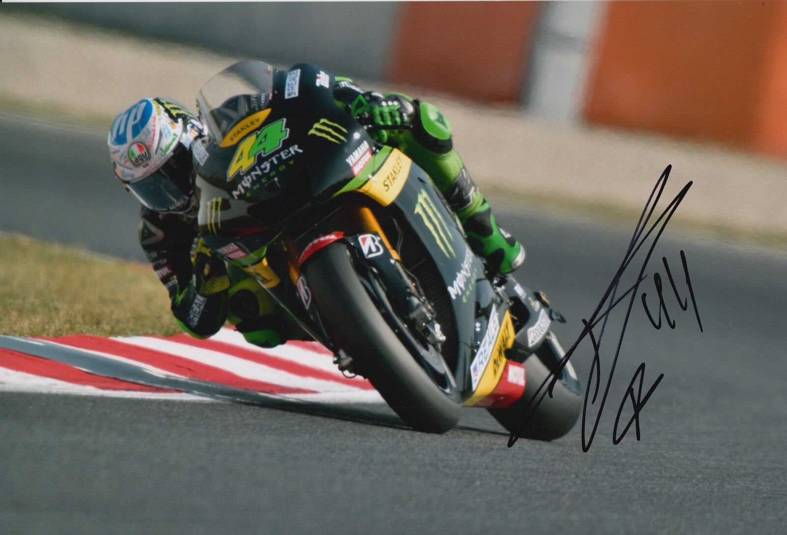 Pol Espargaro Hand Signed Monster Tech3 Yamaha 12x8 Photo Poster painting 2015 MotoGP 11.