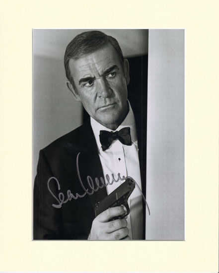 SEAN CONNERY JAMES BOND 007 PP 10X8 MOUNTED SIGNED AUTOGRAPH Photo Poster painting