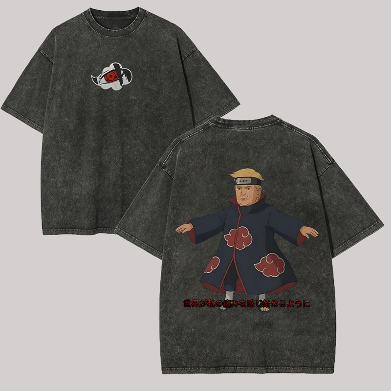 Naruto Printed Unisex Washed T-Shirt