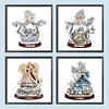 Mid-year Promotion 4Pcs/set Diamond Painting-DIY Full Round Drill Christmas Snowman(30*30cm)