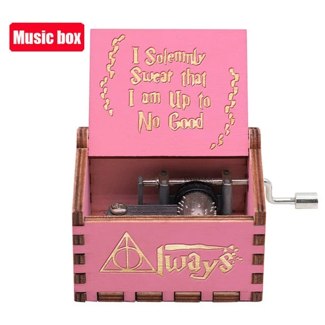 Merry Christmas Various Movie Anime Themes Music Boxes Wooden Hand Crank Birthday Gift New Year's Gift Home Decor