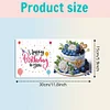 6PCS Cake DIY Diamond Art Greeting Cards Congratulations Cards & Gifts