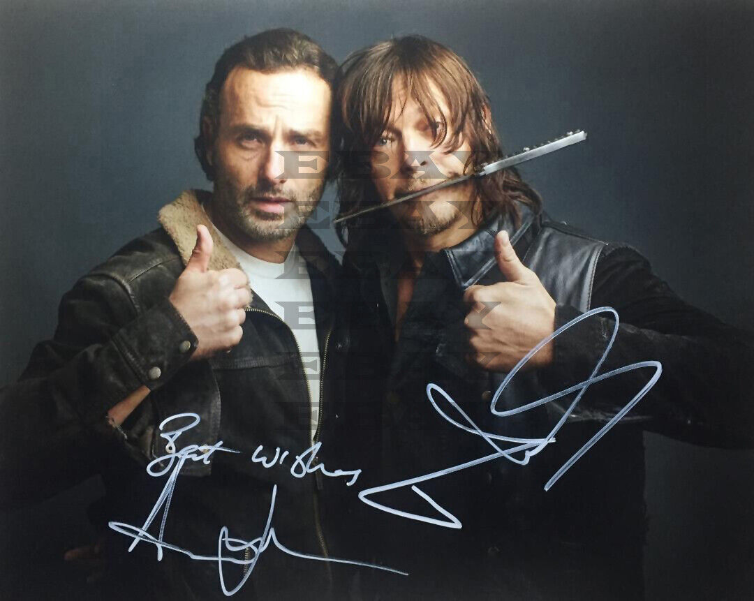 Norman Reedus Andrew Lincoln Autographed Signed 8x10 Photo Poster painting Reprint