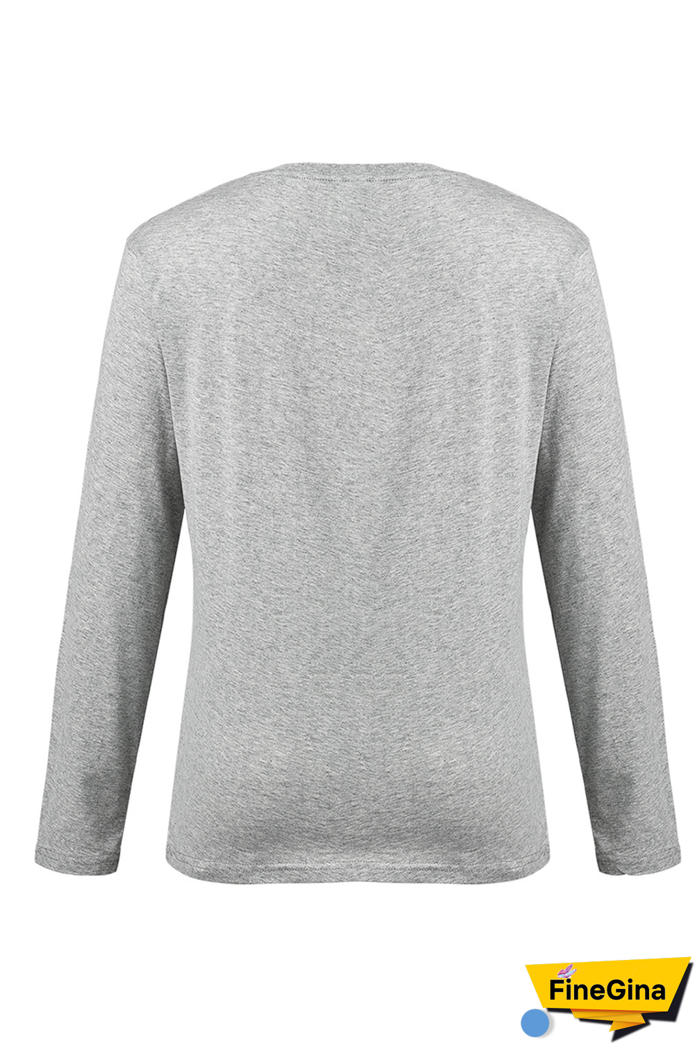 Navy Blue Street Print Patchwork Letter O Neck Tops