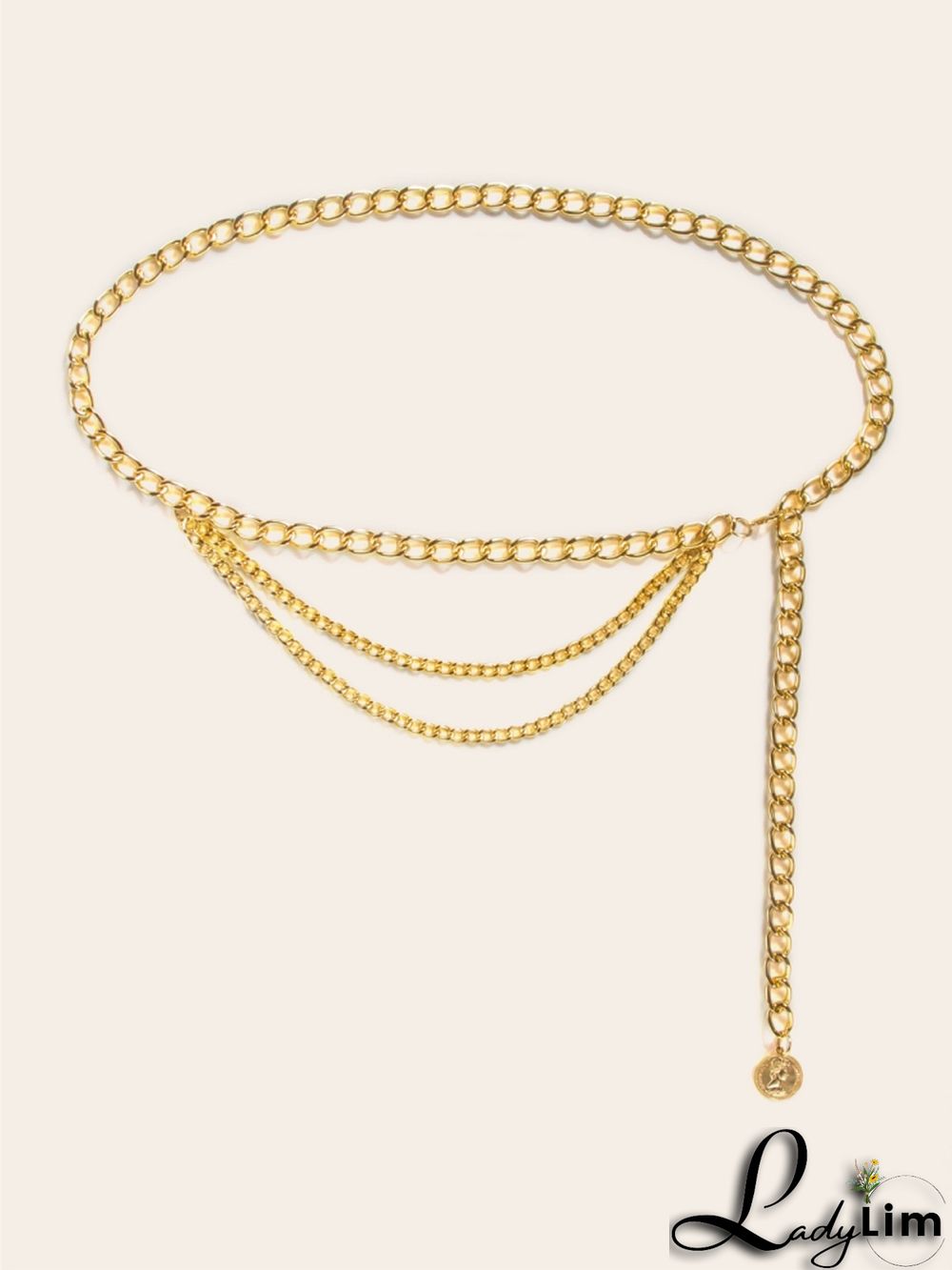 Formal Gold Chains Waist Belt