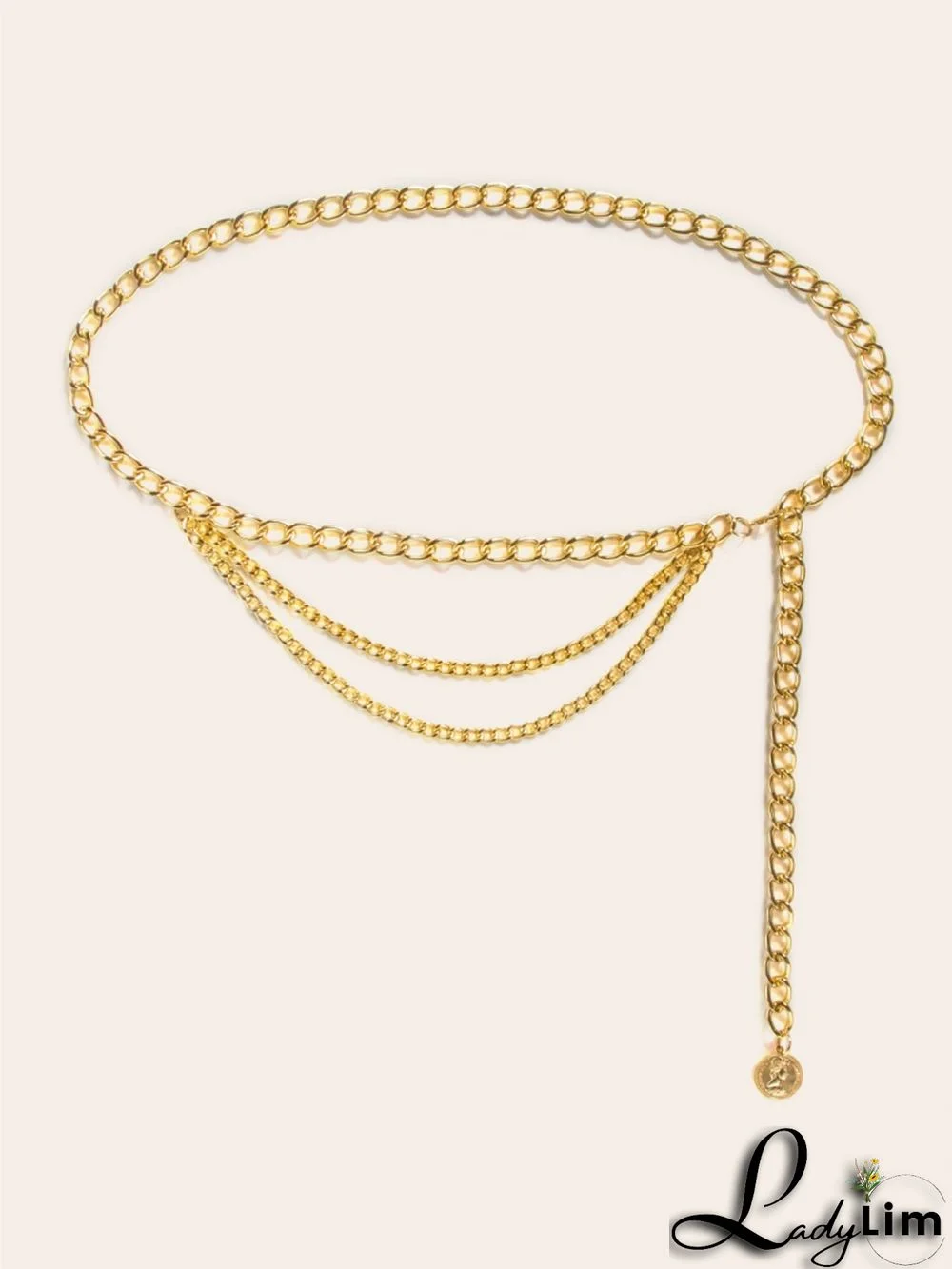 Formal Gold Chains Waist Belt
