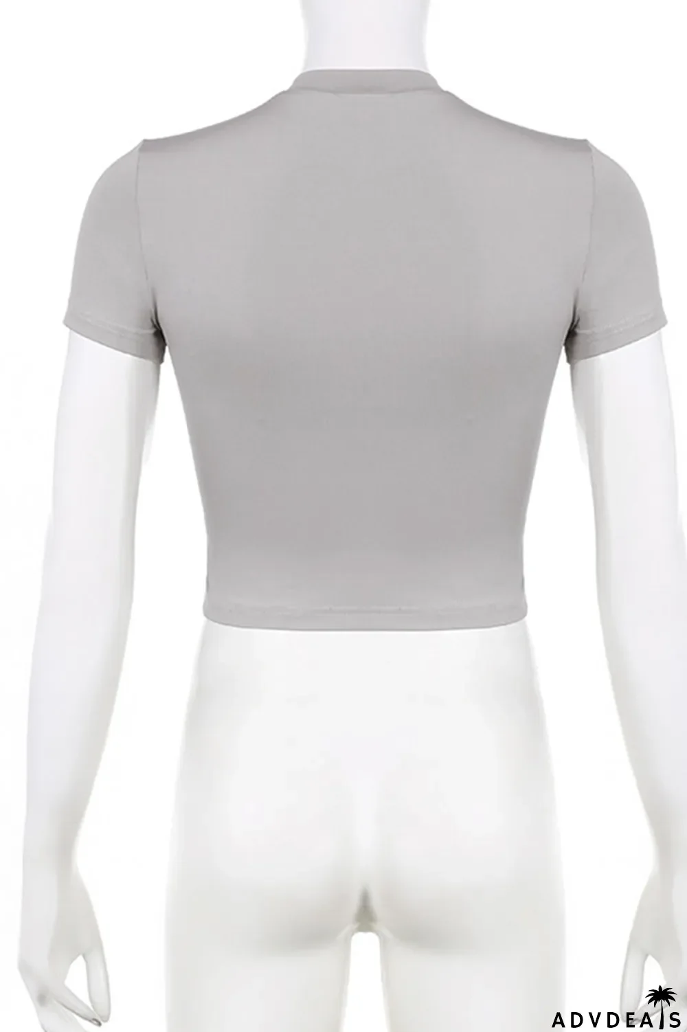 Blue Casual Street Print Patchwork O Neck T-Shirts