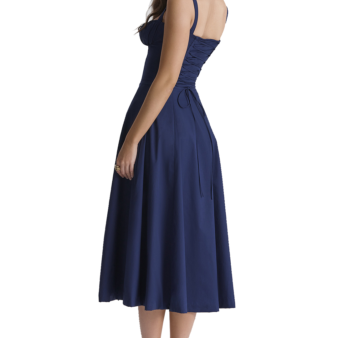 Fiora - Midi Bustier Corset Sun Dress