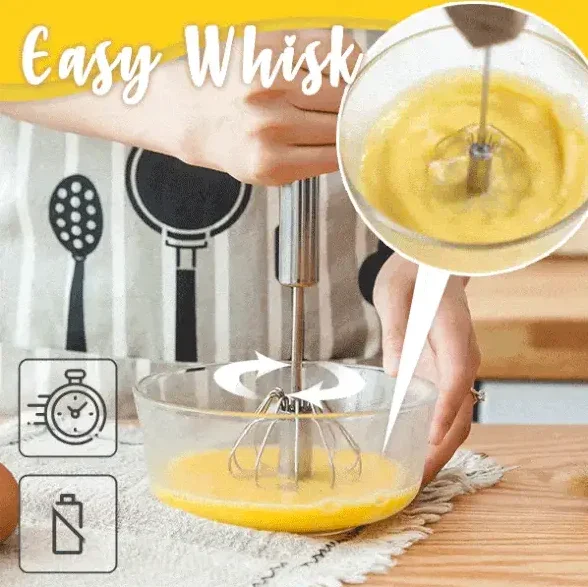(HOT SALE ) Stainless Steel Semi-Automatic Whisk