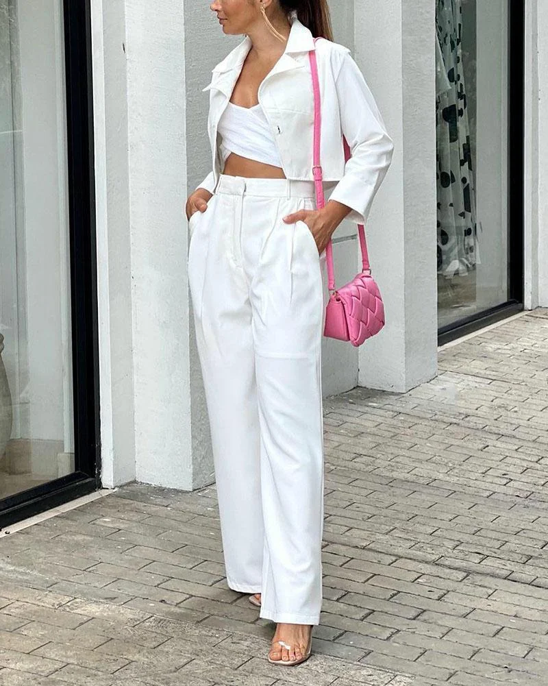 Loose Shirt Pants Suit