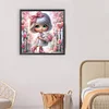 Diamond Painting-DIY Full Round Drill Cute Girl