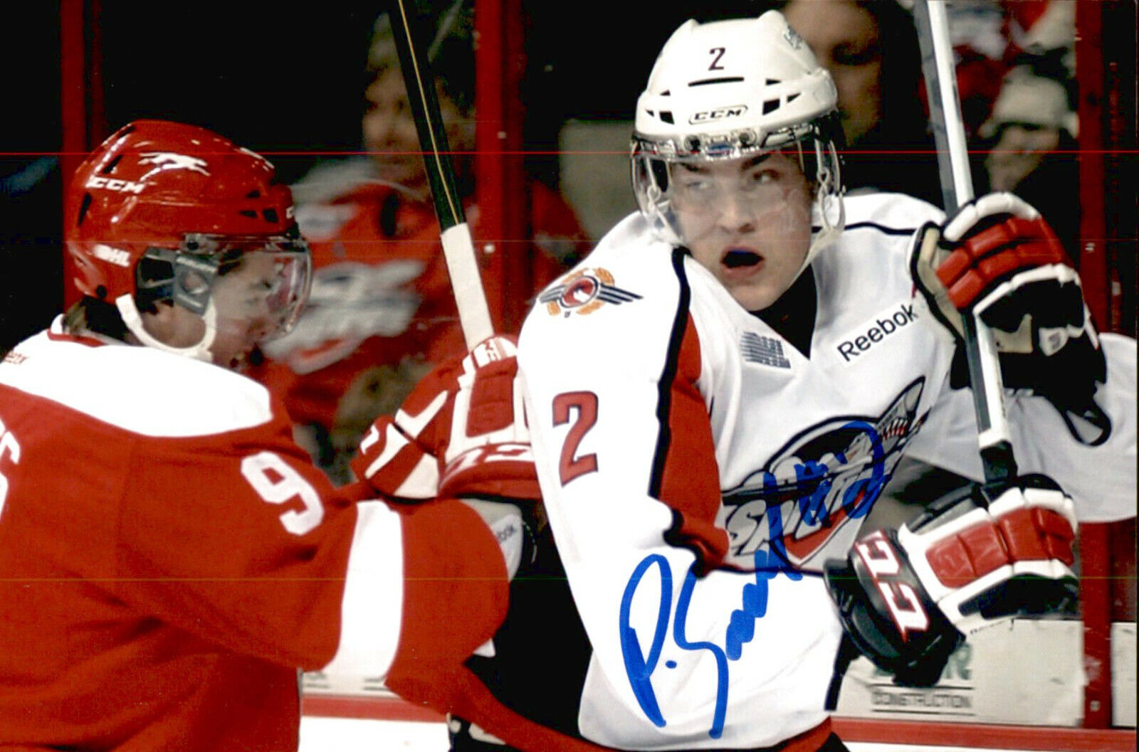 Patrick Sanvido SIGNED 4x6 Photo Poster painting WINDSOR SPITFIRES / DALLAS STARS #2