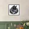 (45*45cm)Wolf - Round Partial AB Drill Diamond Painting