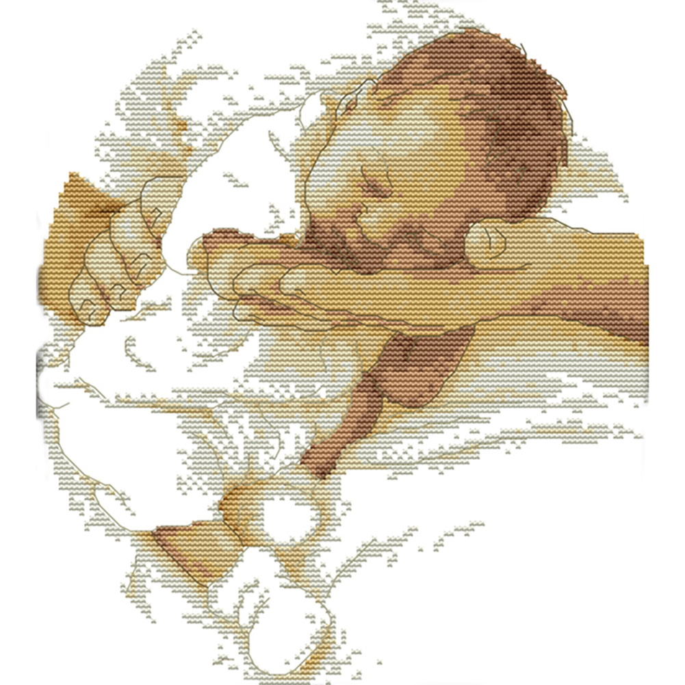 14ct Stamped Cross Stitch Care (29*32cm)-Guru-buzz