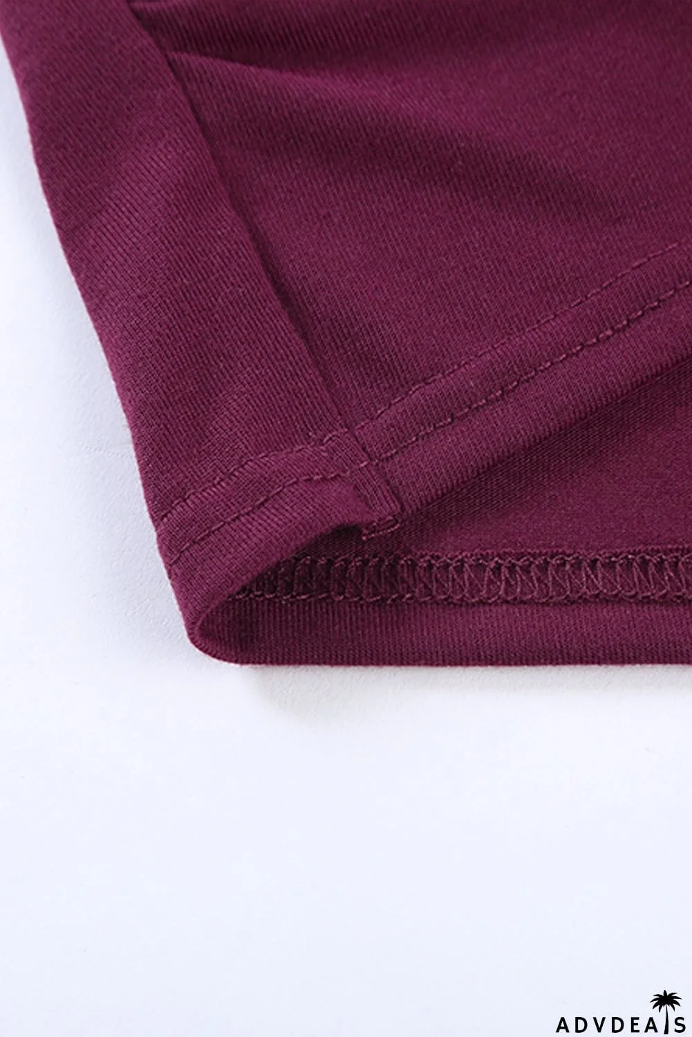 Burgundy Crew Neck Sleeveless Twist Hollow-out Bodycon Mini Dress