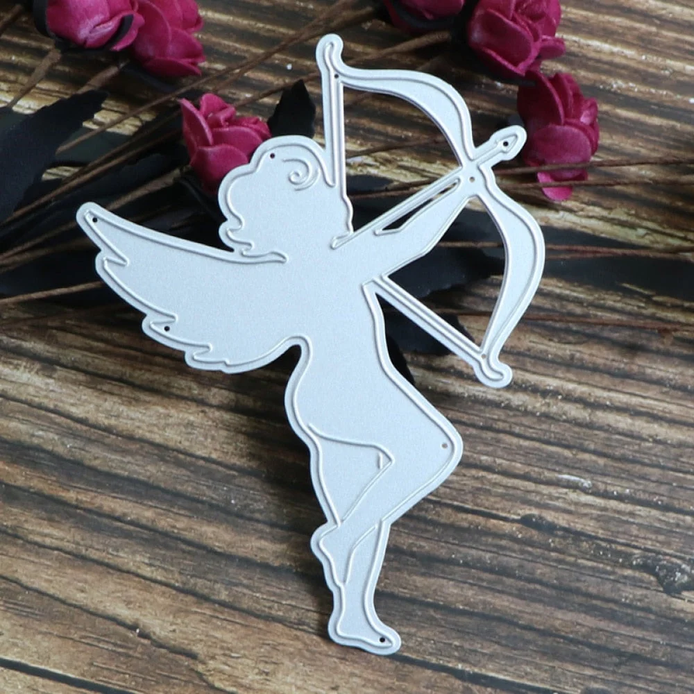 Cupid Frame Metal Cutting Dies Angel for DIY Scrapbooking Album Paper Cards Decorative Craft Embossing Die Cut