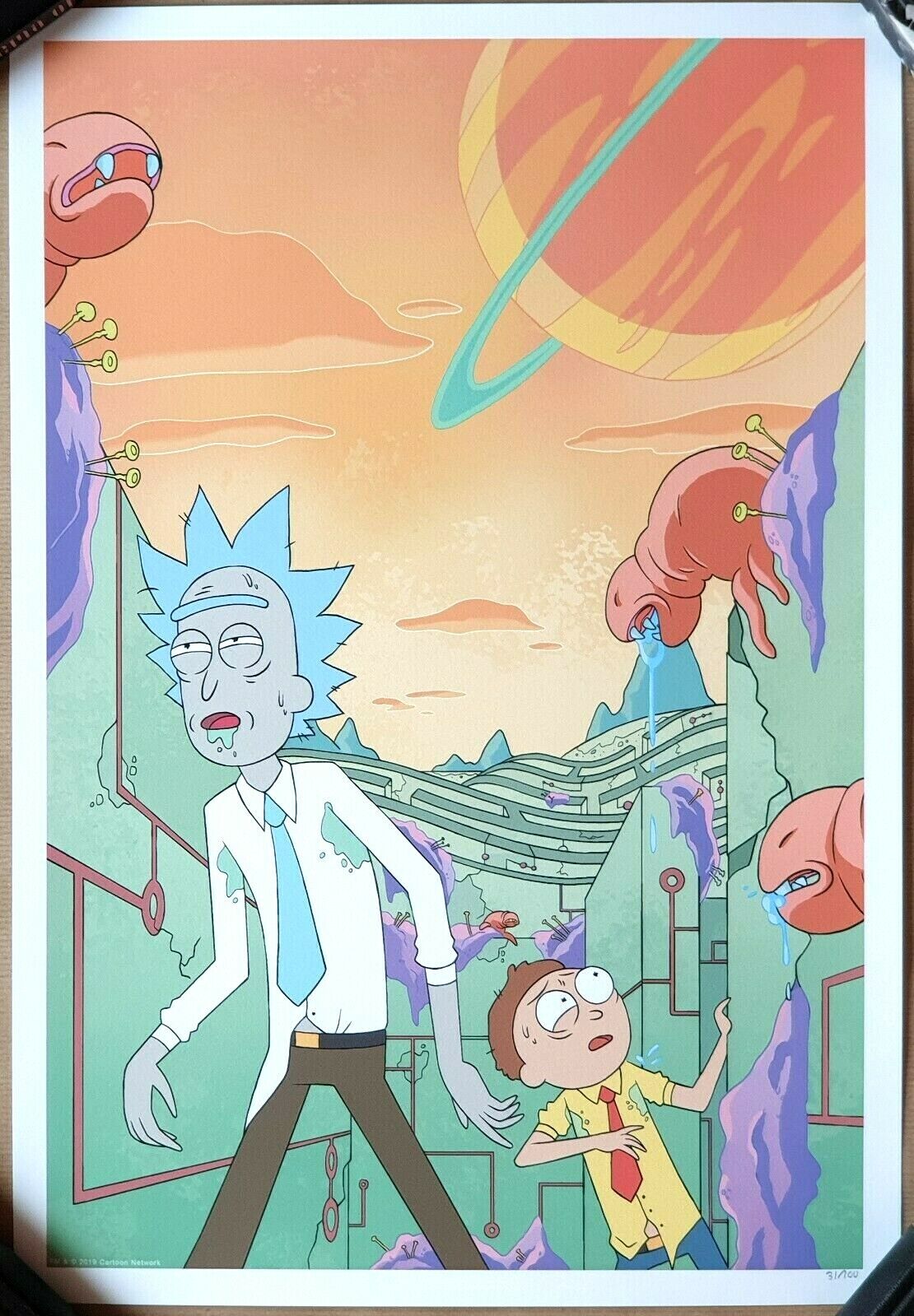 CJ CANNON & RYAN HILL - RICK AND MORTY Cover #2 Poster /100 Giclee Print