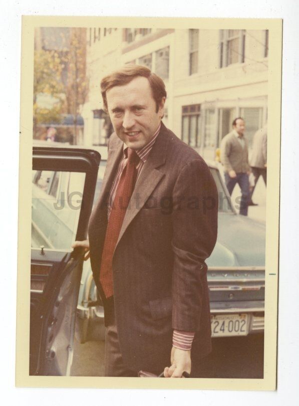 David Frost - Vintage Candid Photo Poster painting by Peter Warrack - Previously Unpublished